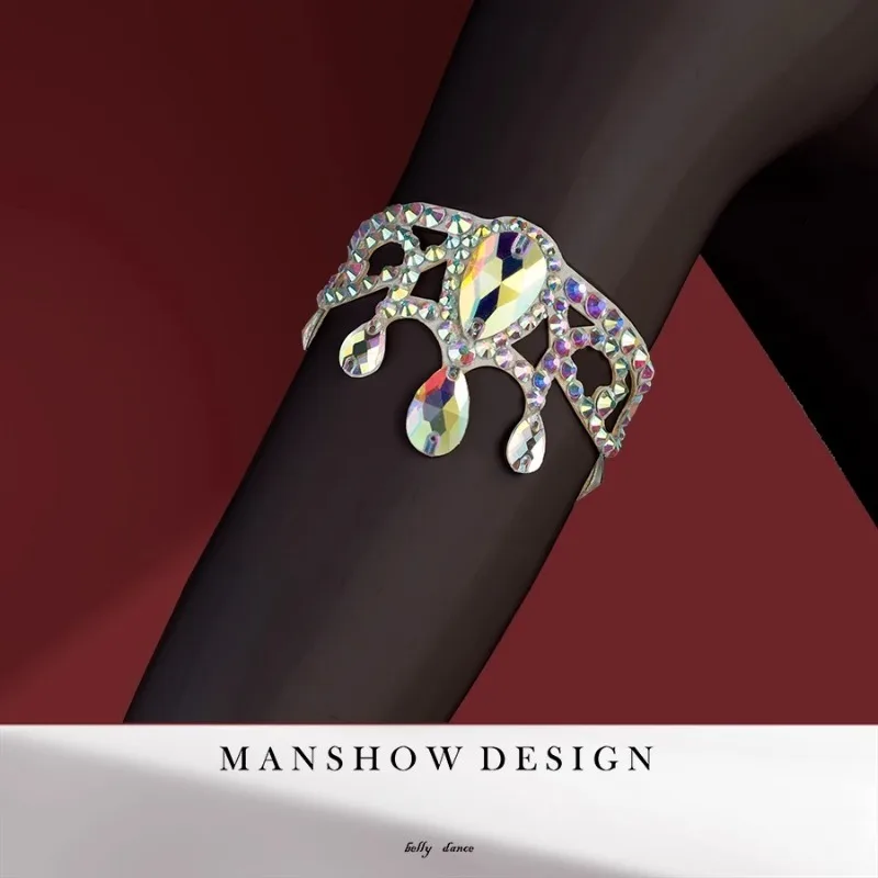 맞춤형 밸리 댄스 팔 링 Lati 팔 장식, 볼룸 댄스 액세서리 수제 공연 다목적 액세서리