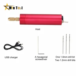 USB DIY Drilling Electric Tool Mini Electric Drill for Crafts Resin Jewelry Wood Craft Tool Drill Engraving Pen Rotary Drill