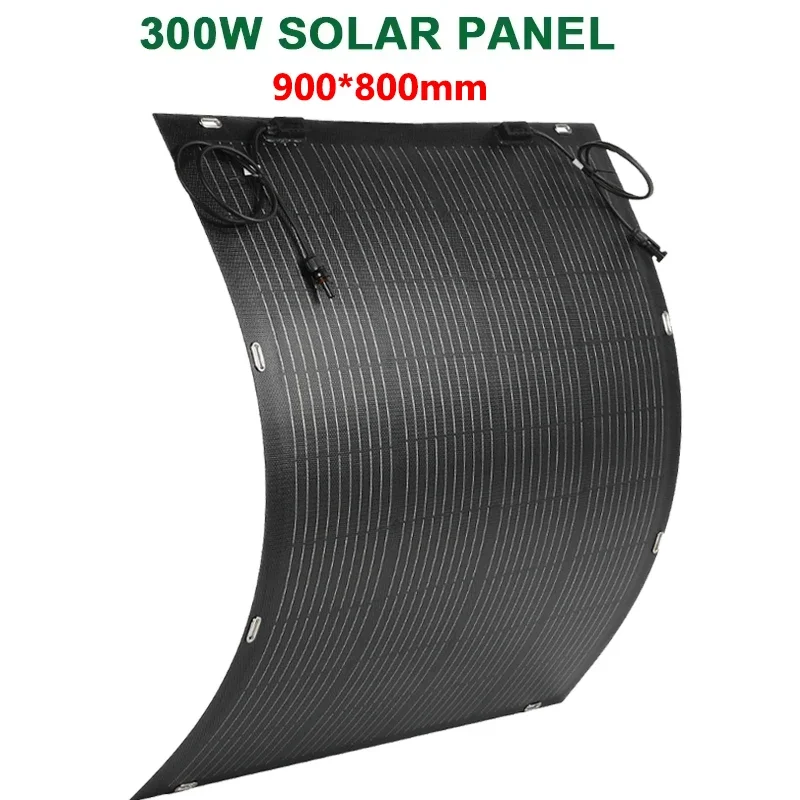 300W zonnepaneelkit 18V flexibele zonnecel waterdichte krachtige oplader voor thuis buiten kamperen jacht camper auto RV boot