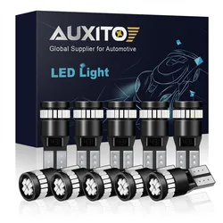 AUXITO 10Pcs T10 LED Red W5W 168 194 LED Bulb Canbus Clearance Yellow Light Car Interior Trunk License Plate Lamp 6500K White