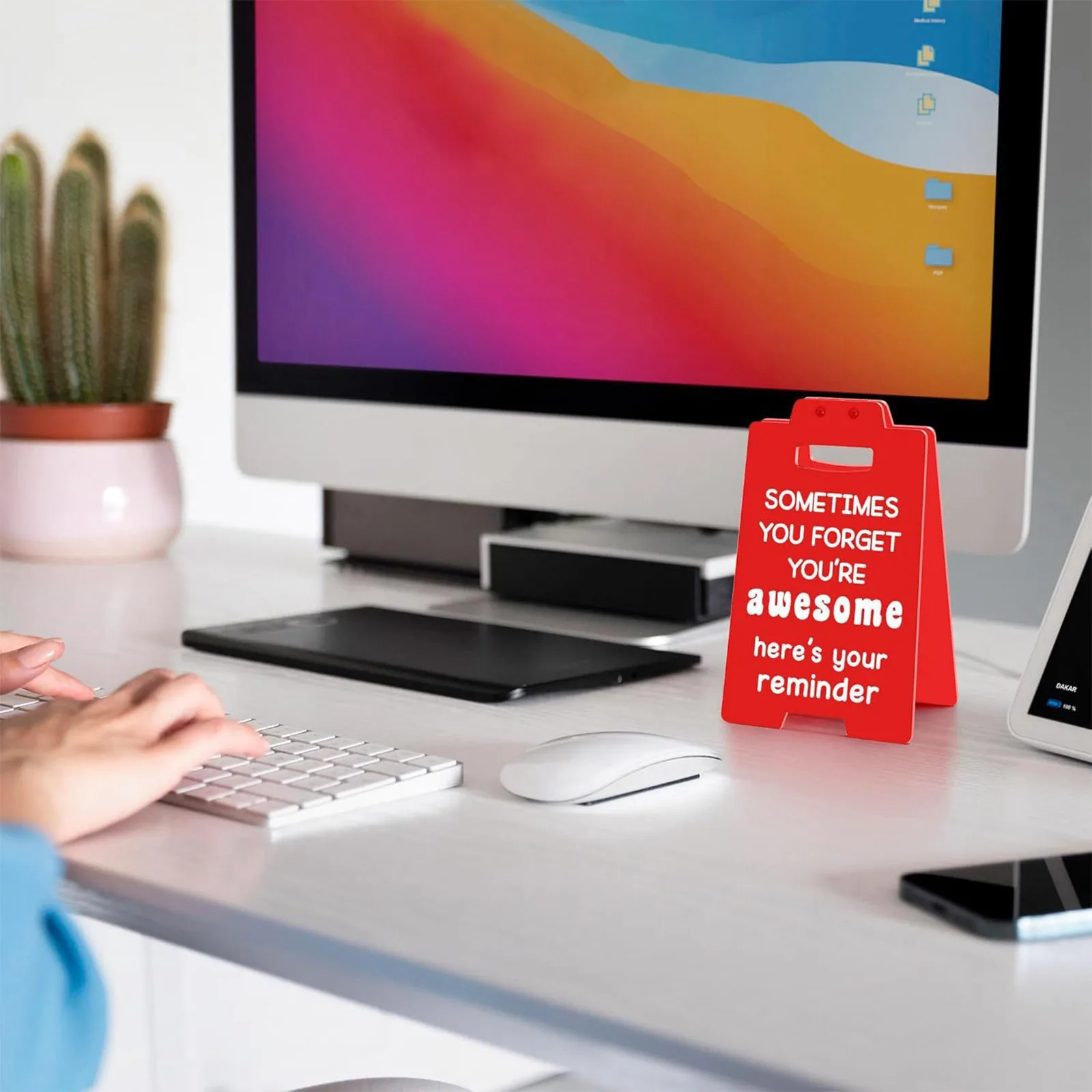 Office Incentive Signs Decor Positive Mental Health Motivational Inspirational Desk Decorations Sign Gifts Little Reminders