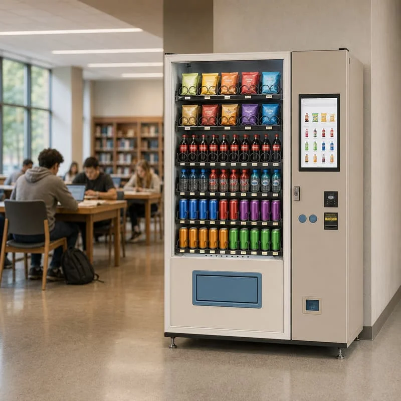 Self Service Snack and Drink Retail Kiosk with Automatic Dispensing and Sales Tracking High Performance Customized Model