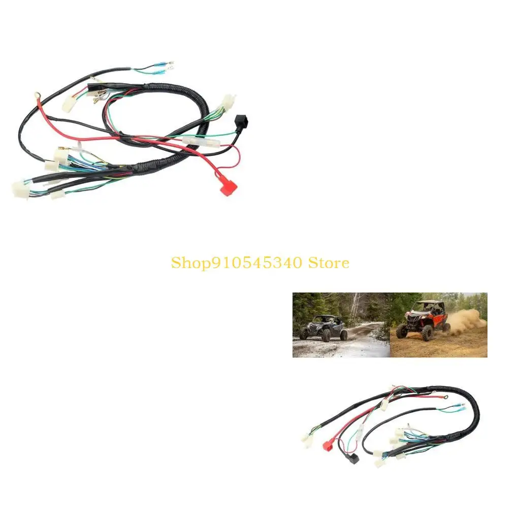 U2JA Motorbike Full Complete Electrics Wiring Harness Cdi Stators 6 Coils For 50cc 70cc 90cc 110cc 125cc Atv Pit Bike
