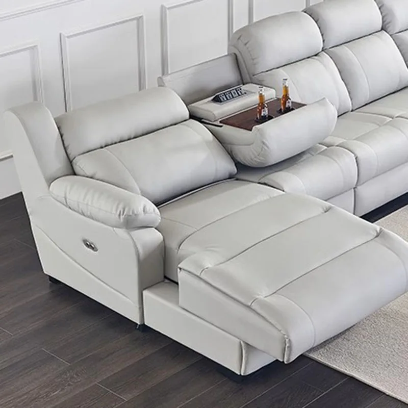 Kanapa Lazy Power rozkładana sofa skórzana masaż okazjonalna moc rozkładana sofa Puffs Sofa De Masajes meble do salonu