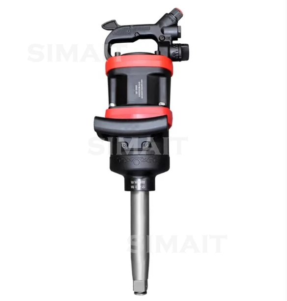 

Пневматический ударный гайковерт 1 дюйм, 3800 Нм, усиленный, с удлиненным отбойником, реверсивный