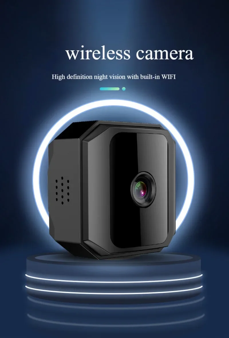 Description Picture 3 of item1080p HD No Need To Punch Wireless WiFi Camera Remote Monitoring and Motion Detection Rechargeable Intelligent Home Camera