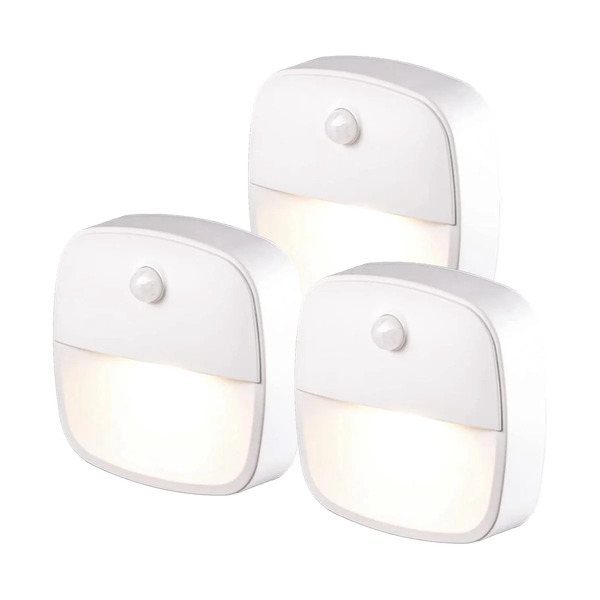 Luce del sensore di movimento per interni, luce notturna a LED a batteria, luce notturna automatica per scale per corridoio, luce di orientamento
