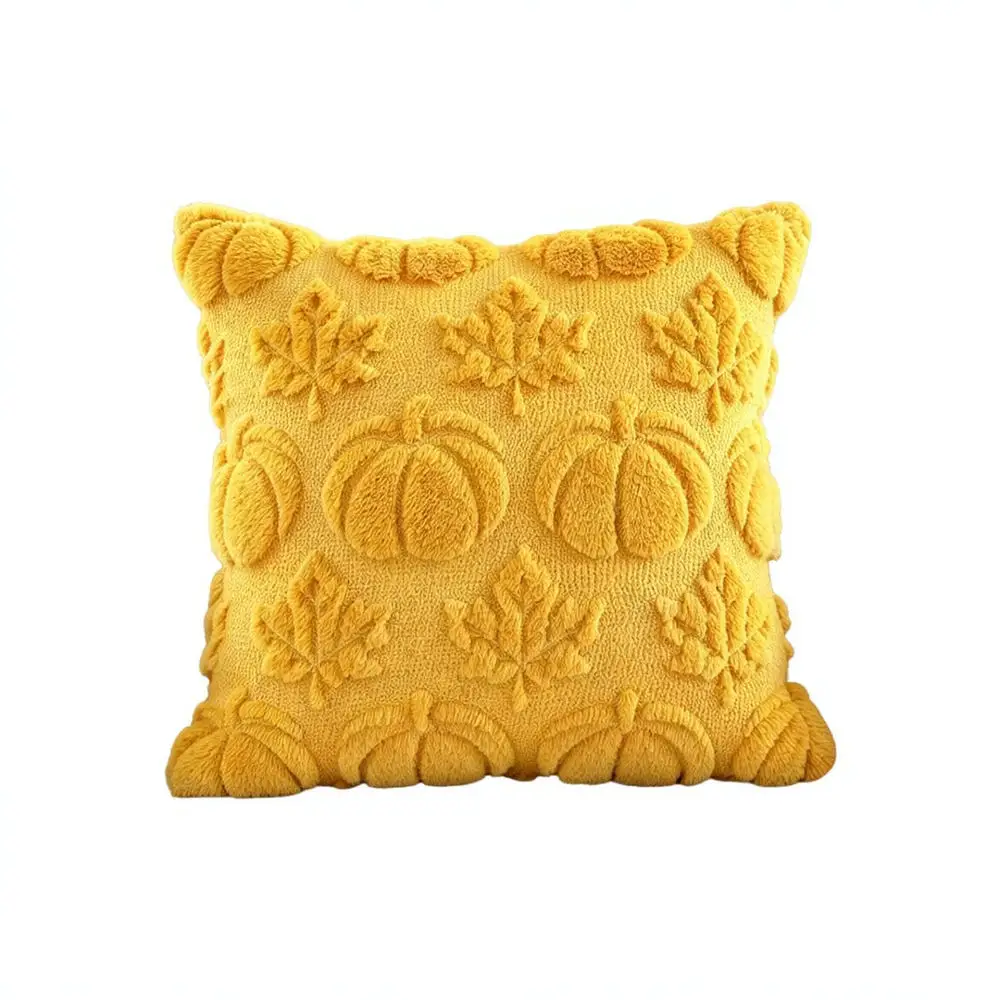 Harvest Season Pillow Cover 3D Leaves Squirrel Print Throw Pillow Case Decorative Cushion For Sofa Bed Home Autumn Decor