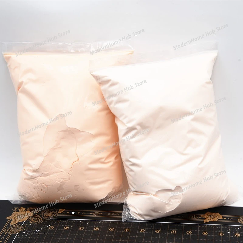 500g/bag Professional Ultra-light Clay Skin Color/white Soft Clay Clay for Students DIY Doll Craft Lessons Materials Plasticine