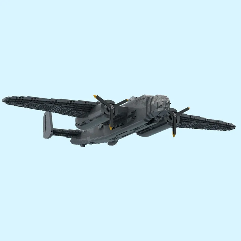 2206 PCS 워 시리즈 B-25 미첼 MOC 맞춤형 모듈식 빌딩 블록 기술 창의 디자인 모델 DIY 장난감 생일 선물