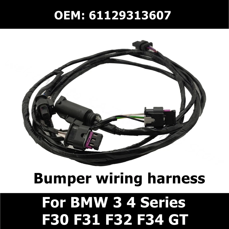 

Car Accessories For BMW 3 4 Series F30 Electric Eye Harness 61129313607 Front Bumper Parking Sensor Wiring Harness PDC Cable