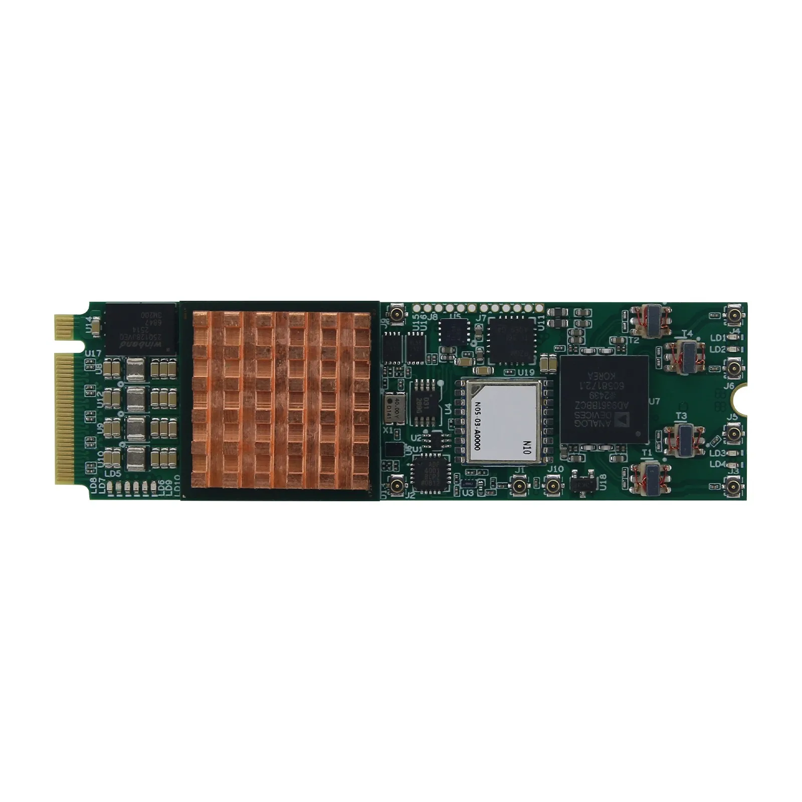 HamGeek M2SDR Software Defined Radio M.2 XC7A200 RF Transceiver Module GPSDO 40M Clock Output in stock