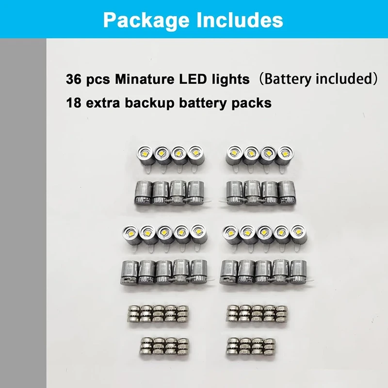 HOT! 36Pcs LED Lights For Handcraft,Spot Lights Battery Operated,Tiny Decoration Lights,LED For Balloons,Party Decoration