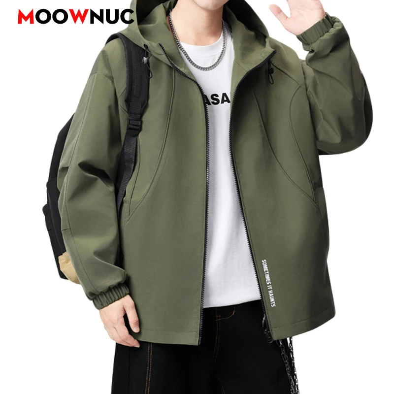 

Men Clothing Men's Casual Windbreaker Coat Elegant Fashion Leisure Blazer Jacket Outerwear Windproof Male Camping Outdoors