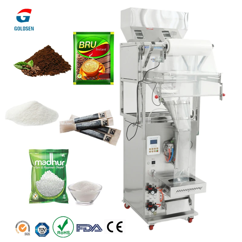 Automatic Coffee Powder Packaging Machine 1g 5g 10g 20g Sugar bag  sachet stick Packing Machine