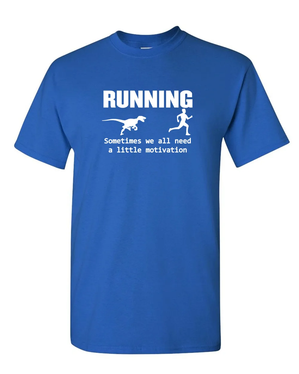 Running T shirt Motivation Raptor Chase Dinosaur