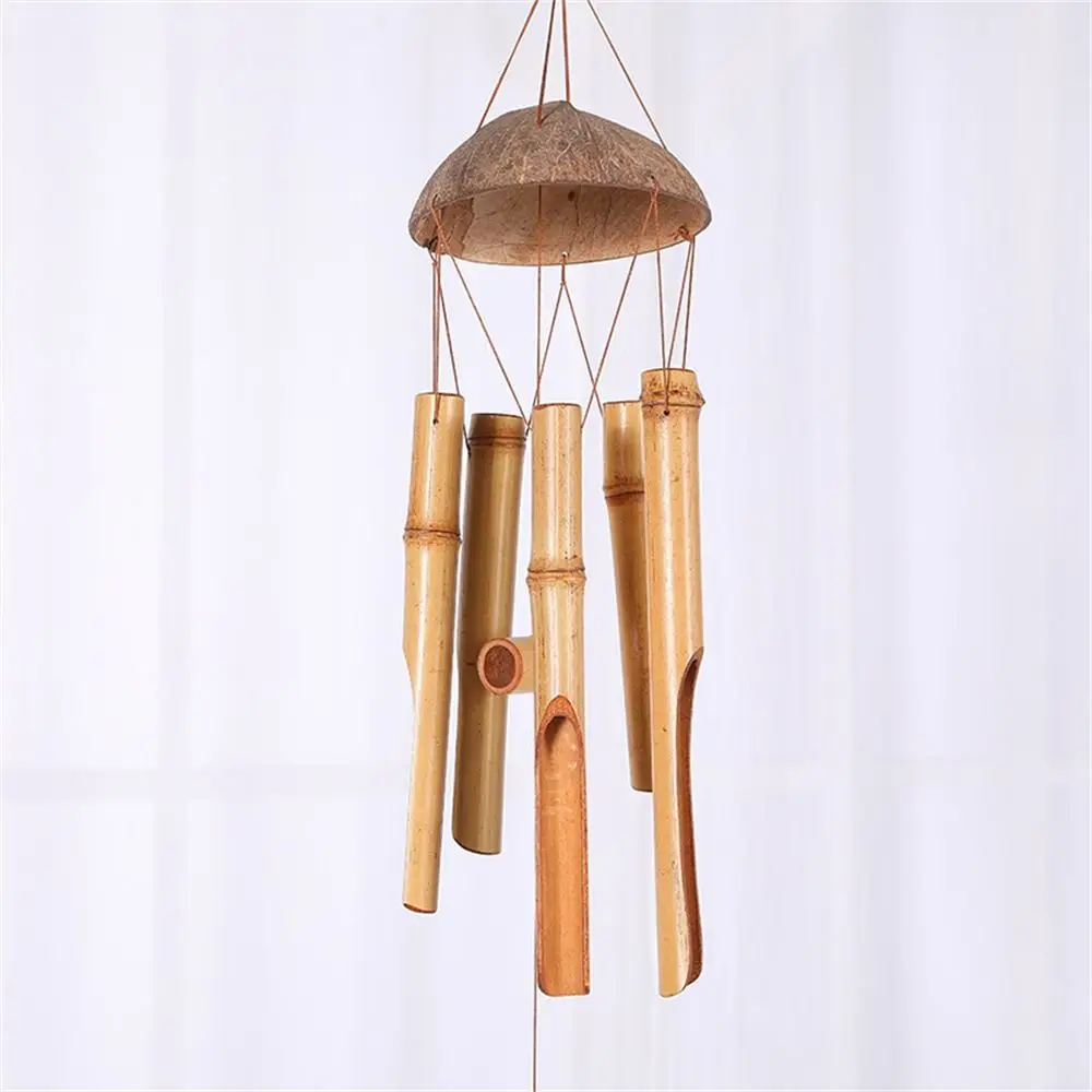 Trendy Home Decoration Bamboo Wind Chimes Zen Meditation Handmade Yard Wind Chimes Garden & Home Hanging for Garden