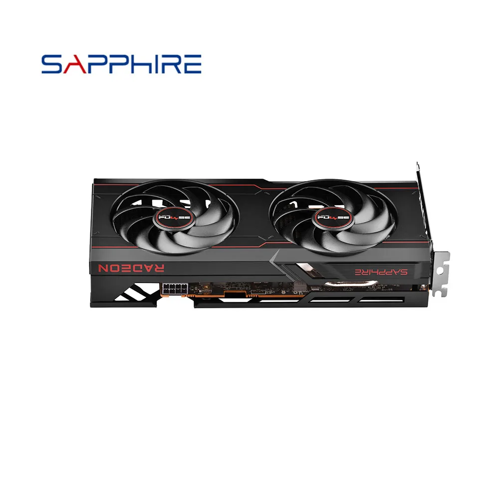 SAPPHIRE-Carte vidéo RX 6600XT 8 Go, processeur AMD Radeon Jas6, pour jeu d'ordinateur de bureau