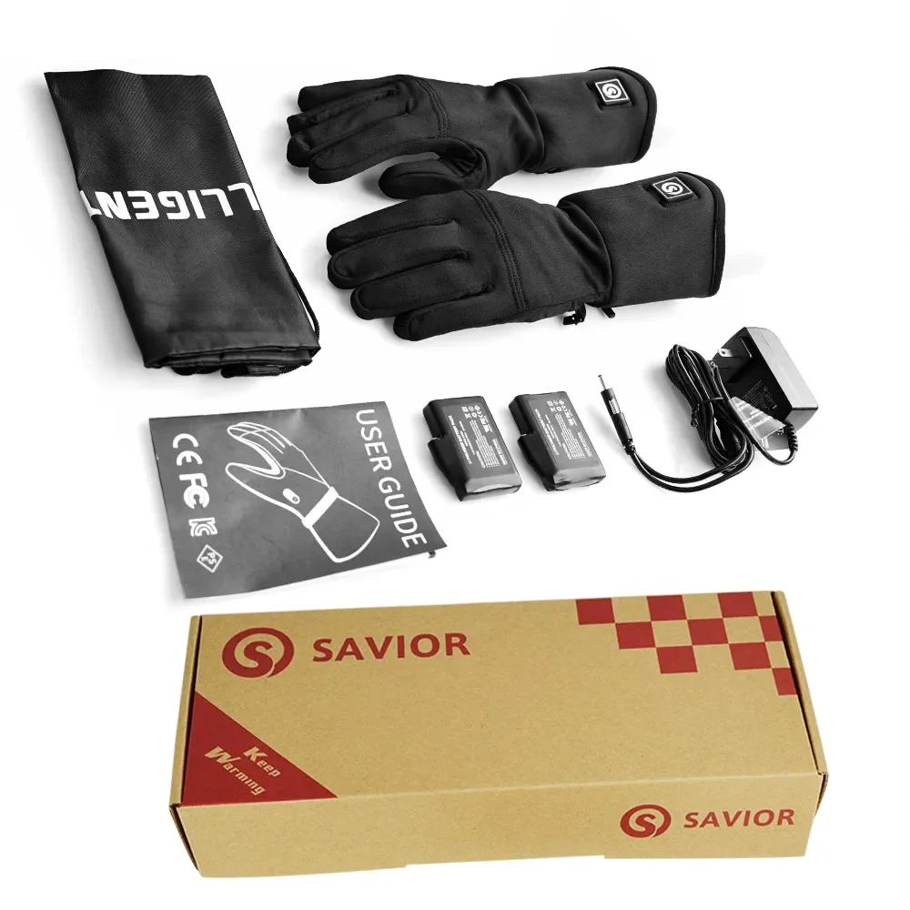 Savior-guantes calefactados impermeables a prueba de viento para motocicleta, guantes de montar en moto, guantes de pantalla táctil, cubiertas más cálidas, calentador de manos, Invierno