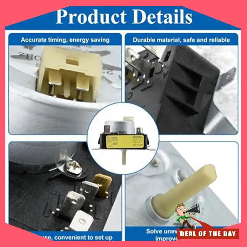 تسليم 24 ساعة لجزء استبدال مؤقت المجفف Maytag W10185992-وضع نماذج 418-095-20-B5 MEDC465HW0 MGDC465HW0 لدوامة