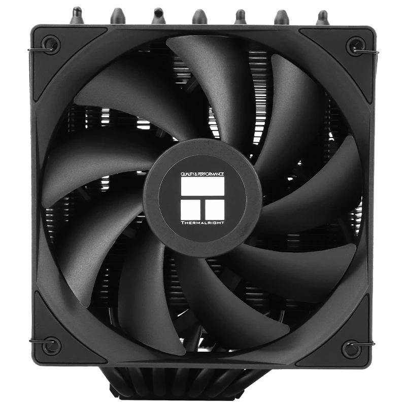 Thermalright Phantom Spirit 120 SE radiator casing komputer hitam, pipa panas 7x6mm, menara ganda, kipas ganda, lapisan nano hitam