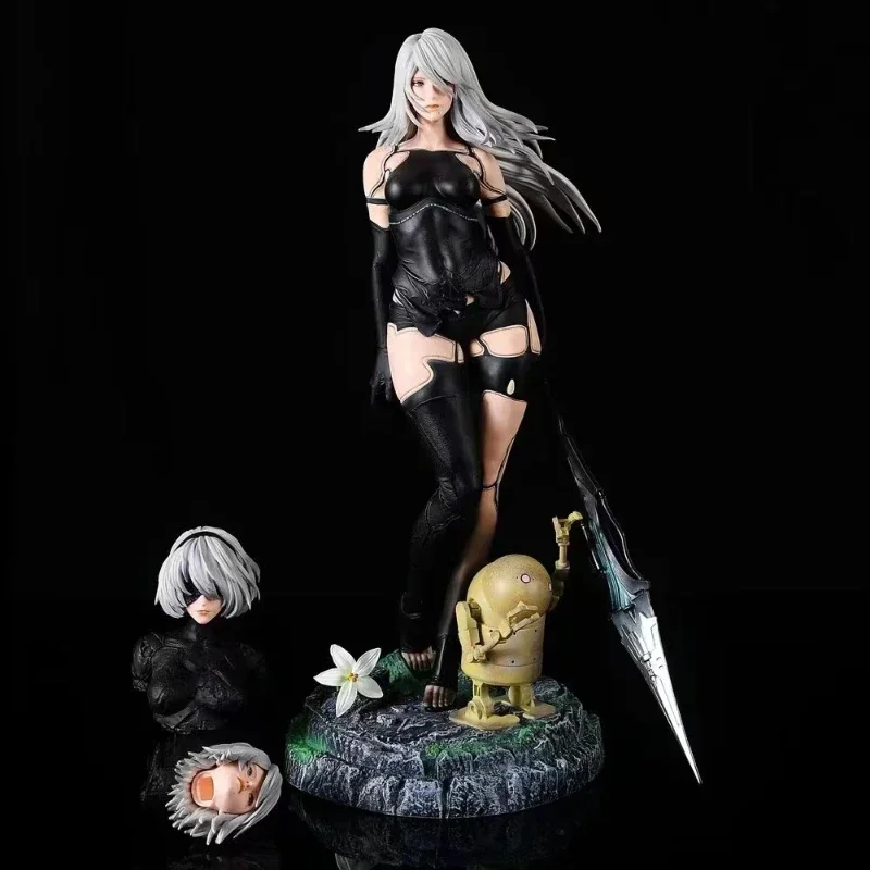 50cm Play Arts Kai Nier Automata 2 Type Action Figure Movable PVC Desktop Model Ornaments Joint Movable Toy Kid Birthday Present