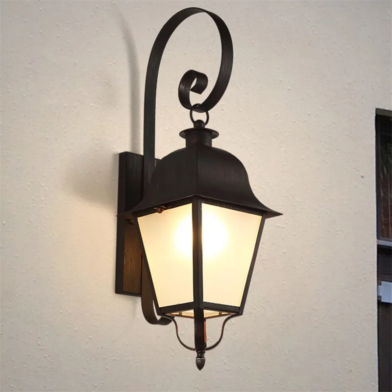 ·TINNY Outdoor Wall Sconces Lamp Fixture Classical LED Light Waterproof Decorative For Home Porch Villa