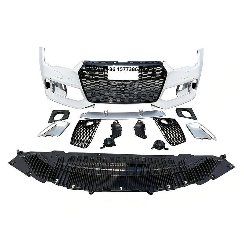 

Upgrade Facelift Car Body Kit Front Bumper with Honeycomb Grille for A7 S7 C7PA Upgrade to RS7 C7.5 2016-2018