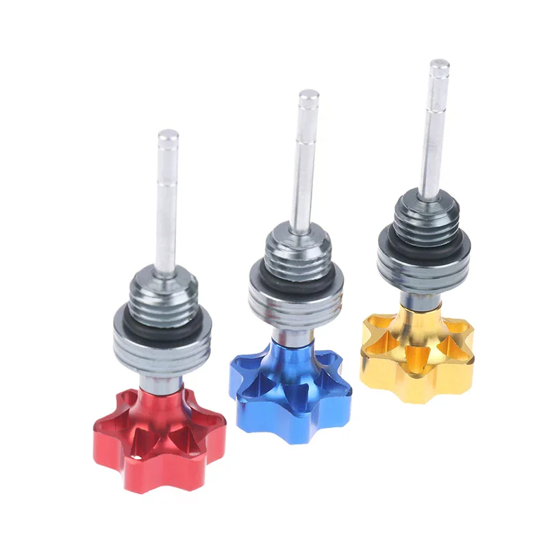 1 قطعة مقياس الزيت غطاء فتحة التعبئة التوصيل ل سكوتر محرك دراجة نارية محرك علبة المرافق مقياس مستوى الزيت عالميًا مقياس الزيت #4