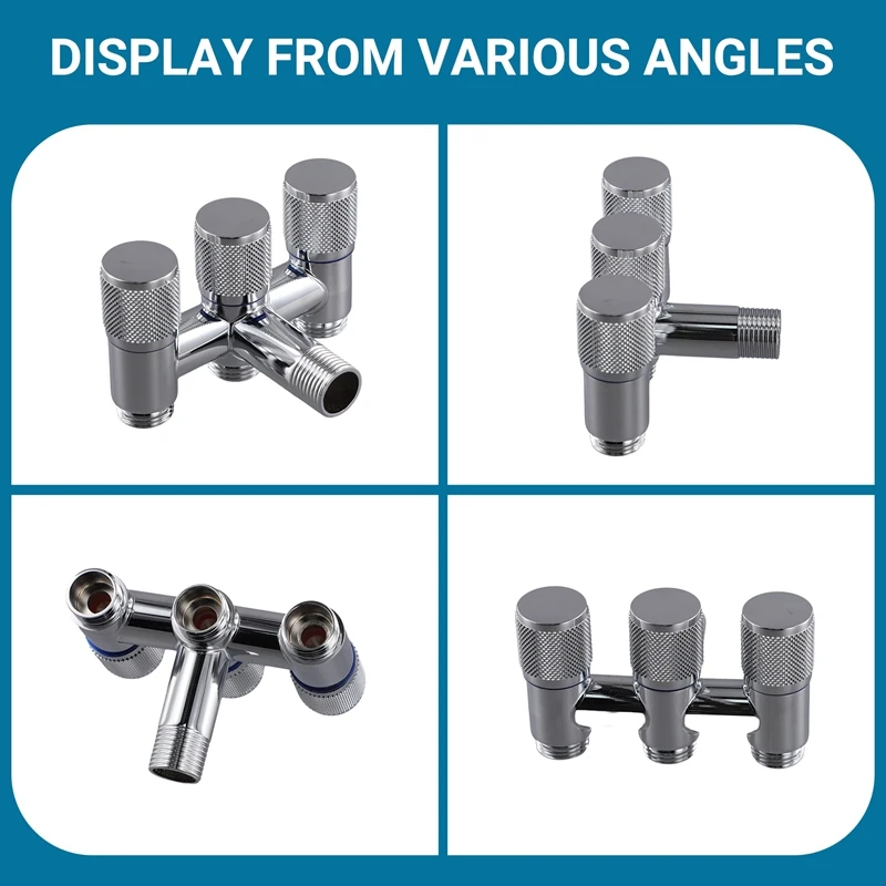 One Into Three Out Of The Bathroom Kitchen Stainless Steel Inlet Valve Fittings Valve Toilet Fittings Bathroom Fittings Promotio