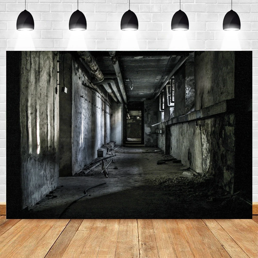 Abandoned Laboratory School Building Scene Backdrop Horror Themed Party Room Escape Game Photography Background Photostudio Prop