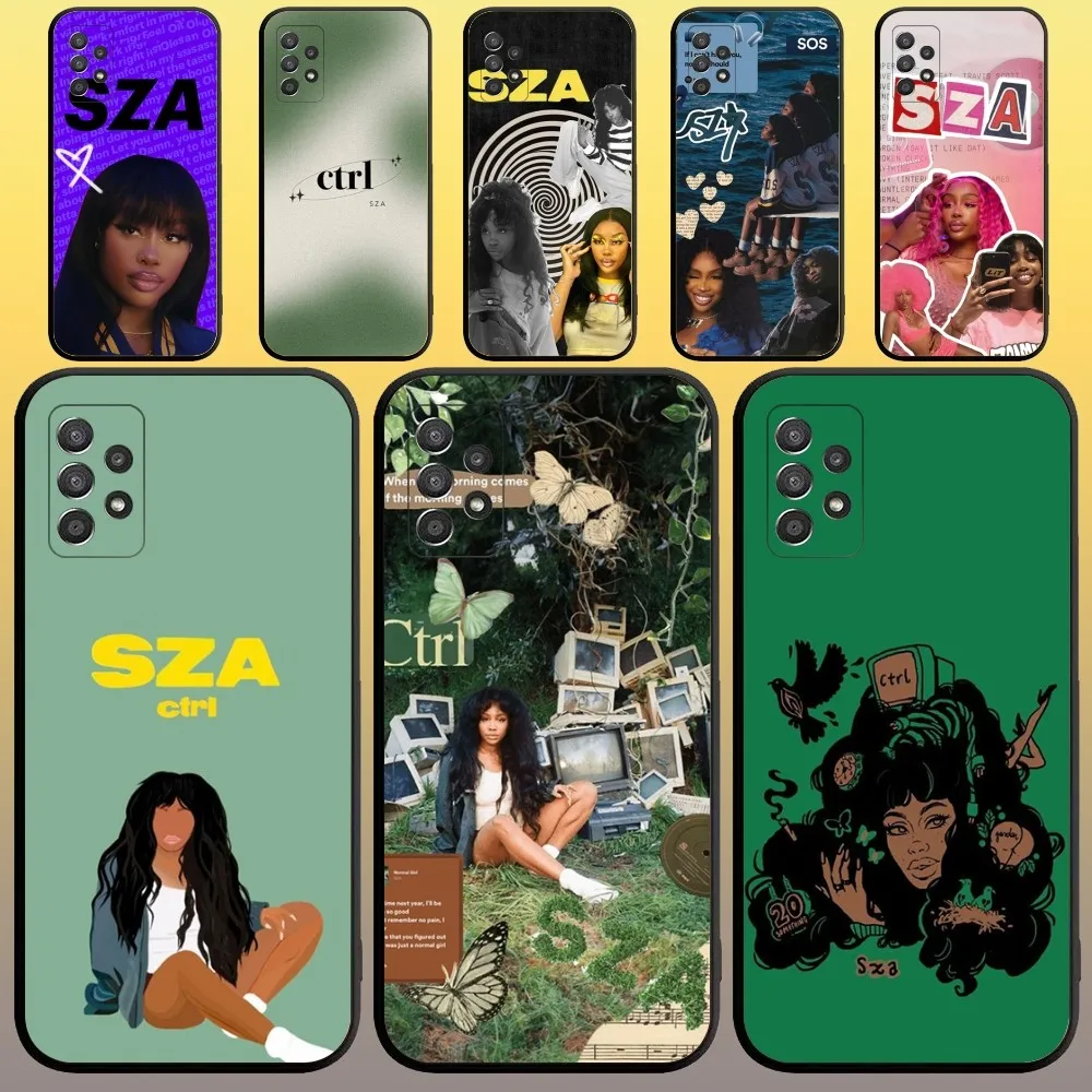 Sza Ctrl Art Phone Case for SamsungA 91,80,73,72,71,70,53,52,51,42,41,40,32,31,30,22,21,20,13 S 4G 5G Soft Black Case