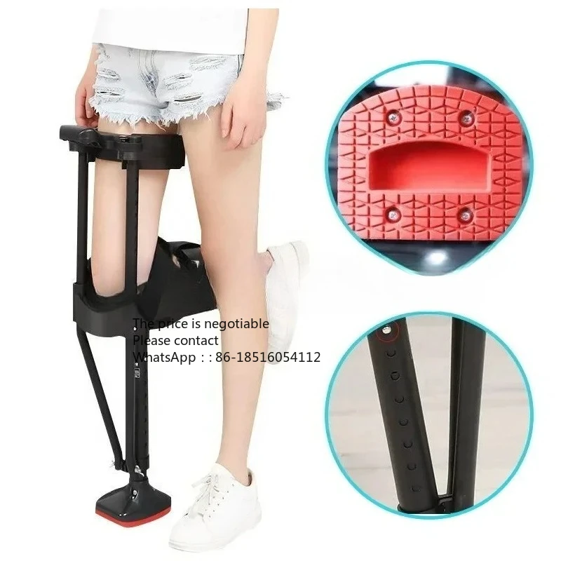 

New Telescopic Assisted Medical Walking Crutches – for Adults, Hand & Knee Support, Anti-Skid Design, Suitable for Single LegUse