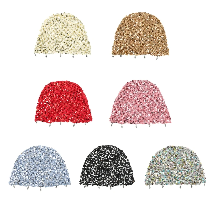 DXAE Soft Crochet Cap with Openwork Detail Outdoor Hat for Daily Wear Travel