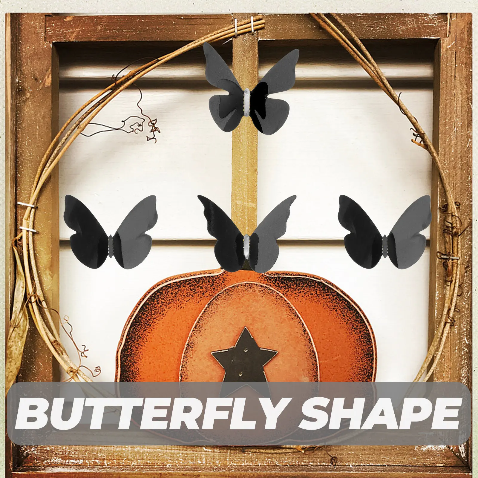 

18Pcs Butterflies Wall Stickers Artistic Waterproof DIY Decorative Decals for Home Window Room Interior Wall Decoration