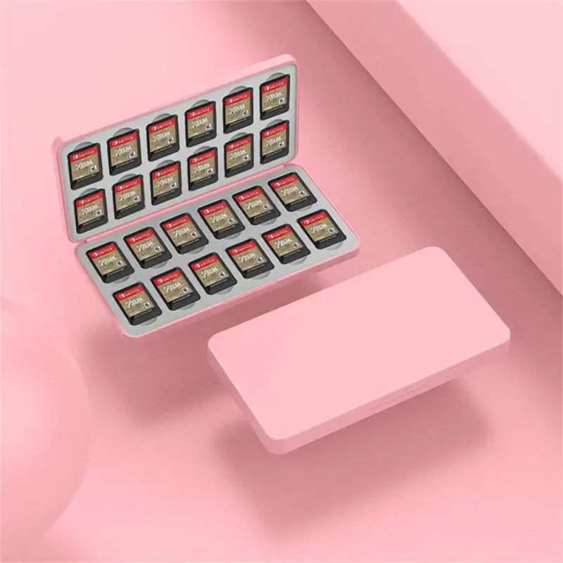 24 in 1 Game Card Case Holder for Switch Magnetic Cartridge Box With Soft Slot for Switch Accessories