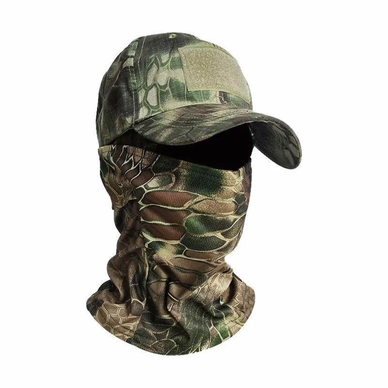 

Camouflage baseball cap visor Outdoor hiking hunting fishing duck tongue tactical military fan baseball cap jungle python