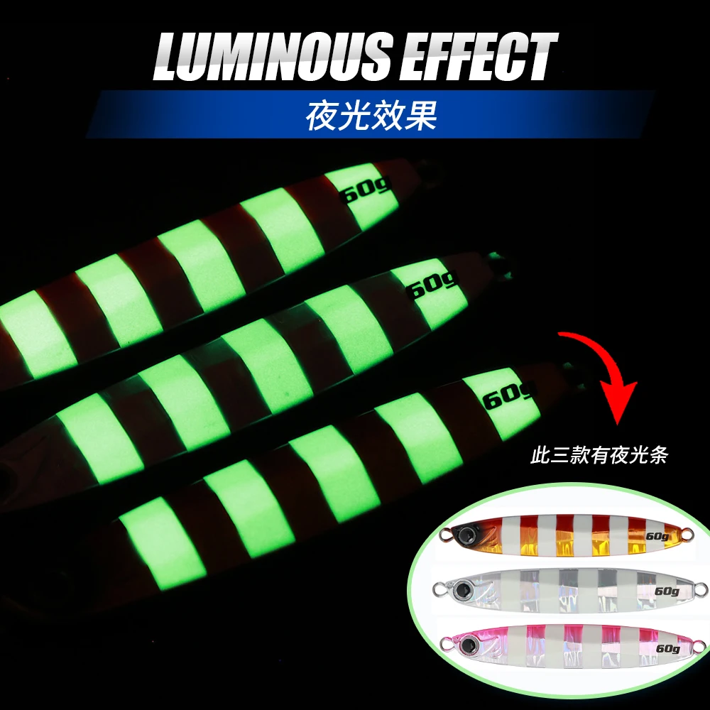 JIGGINGPRO Coltsniper Metal Jig 35g 45g 60g 80g 100g Long Casting Slow Jigging Lure Saltwater Fishing Lures view 5