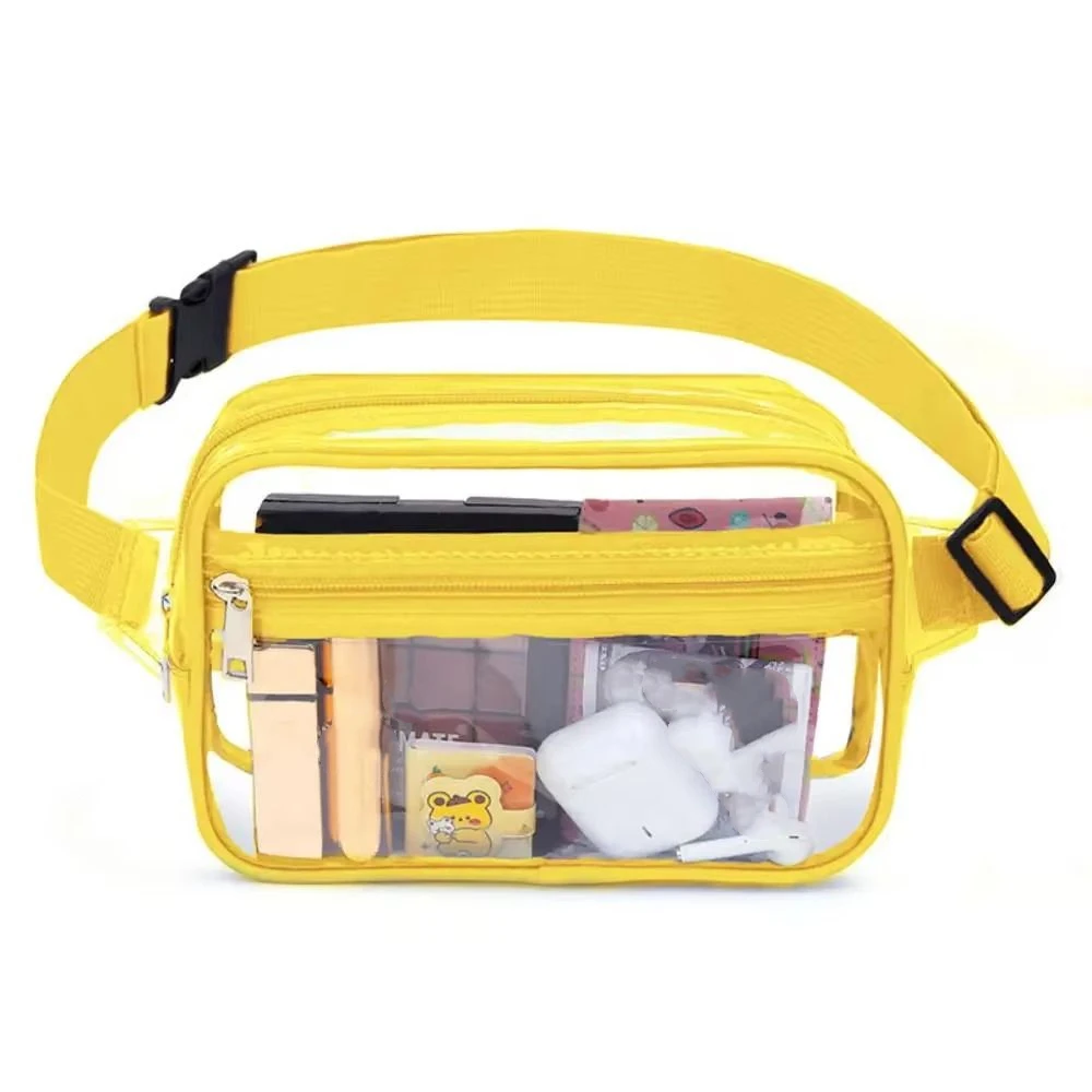 Casual Shoulder Bag Transparent Waist Bag Phone Bag Sport Woman Waist Packs Chest Bag PVC Men's Crossbody Bag Travel