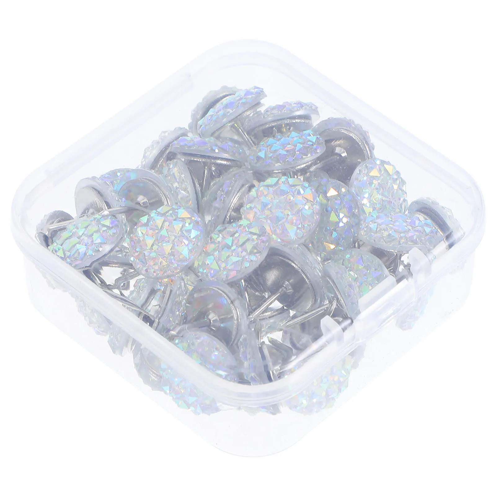 

50Pcs Rhinestone Resin Push Pins Decorative Thumb Tacks for Office Bulletin Board Cork Board Wall Decor Decorative Push Pins