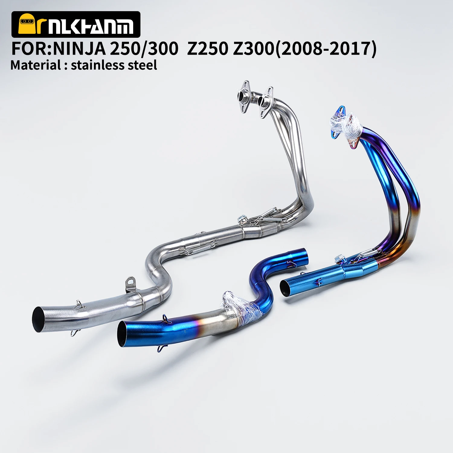 

Motorcycle Exhaust Modified Escape Front Middle Link Pipe Slip On for Kawasaki Ninja 250 Ninja 300 Z250 Z300 2008-2017 Years