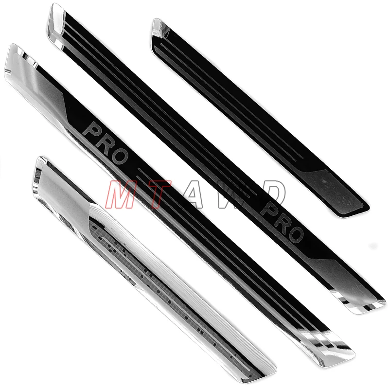 For Skoda Kodiaq Accessories 2017-2023 2024 Stainless Car Door Sill Scuff Plate Kick Guard Pedal Protectors Trim Sticker Styling