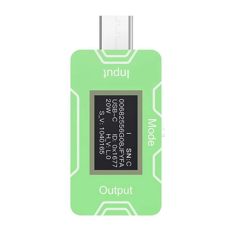 JCID CT02 PD/QC Fast Charging Charger Detector USB-C Power Supply Tester For Measuring Voltage, Power And Current