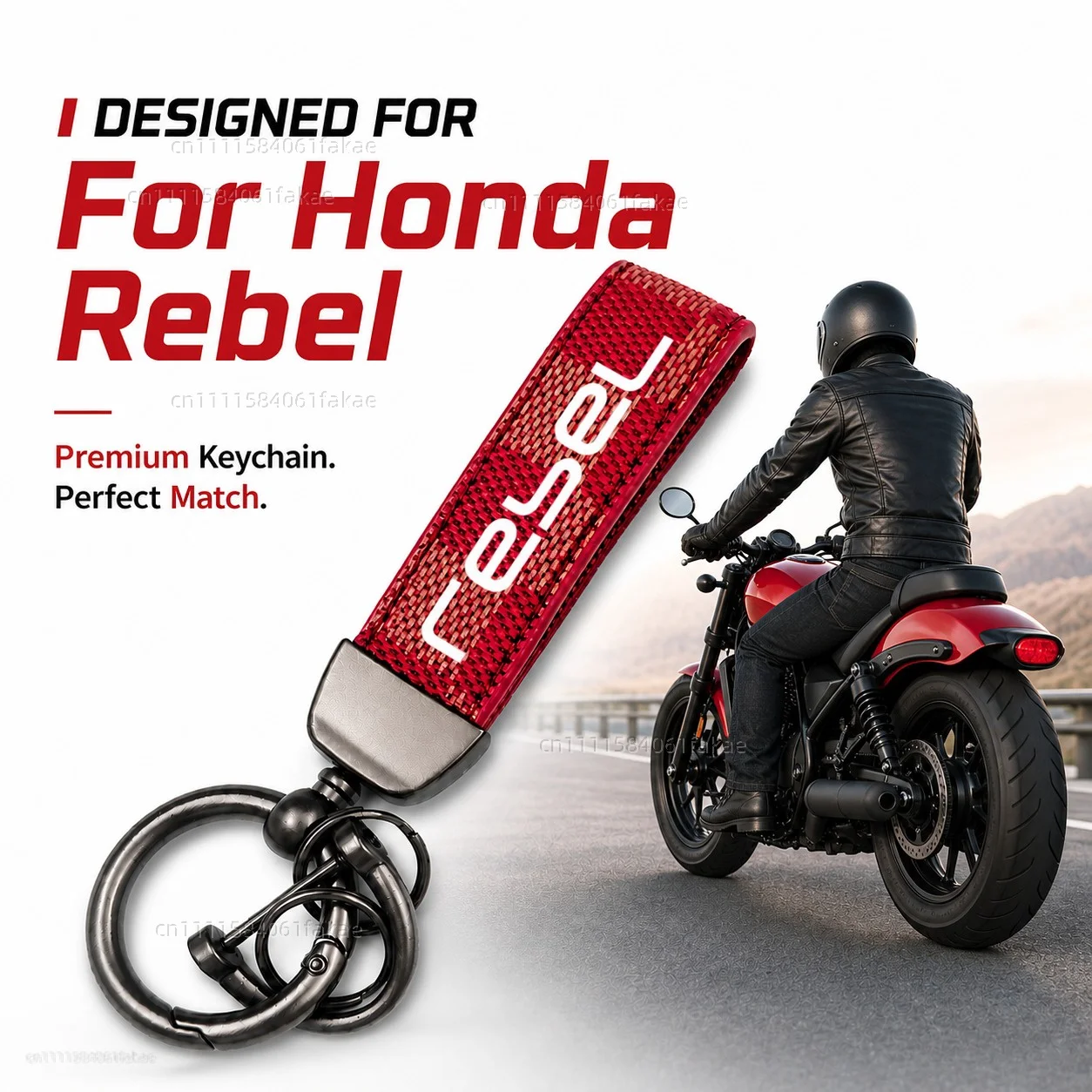 For Honda Rebel 300 Rebel 500 CMX Rebel300 Rebel500 Motorcycle Keychain Custom Logo Gift for Rider Men Women