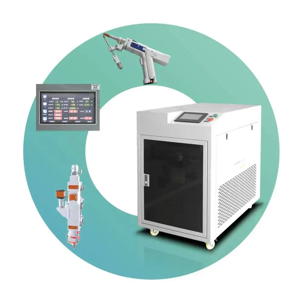 Portable 2000W Fiber Welding Hine 3-In-1 Handheld Laser Welder For Metal Stainless Steel Aluminum New Condition Engine