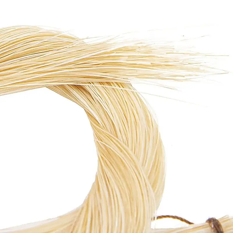 Violin Bow Hair Replacement Musical Bow Hair Violin Strings Suit Fiddle Classic Natural Elastic Horse Hair Bow Rehair Tool