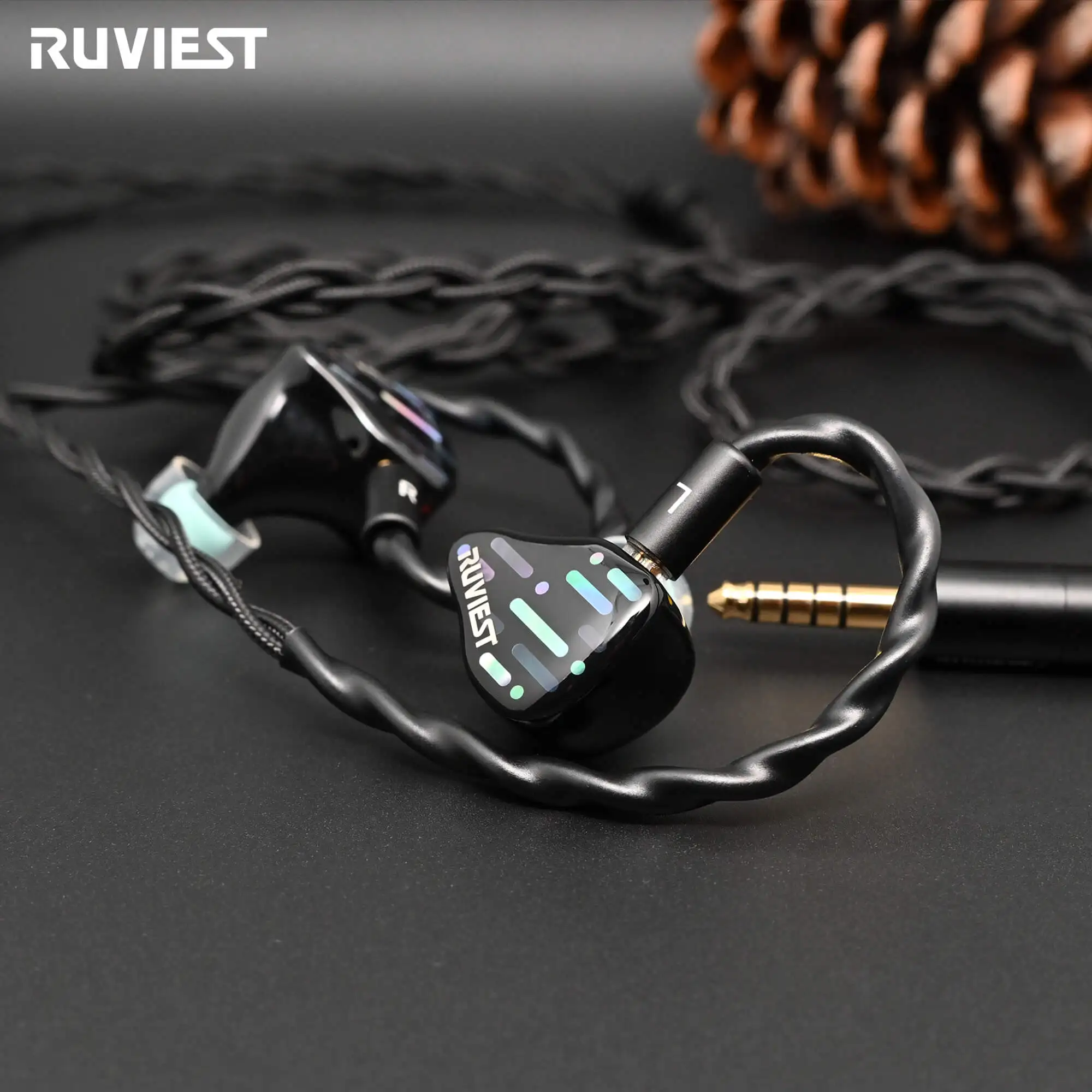 RUVIEST Nyx Hybrid HIFI In–Ear Monitor with 2 Dynamic + 4 Balanced