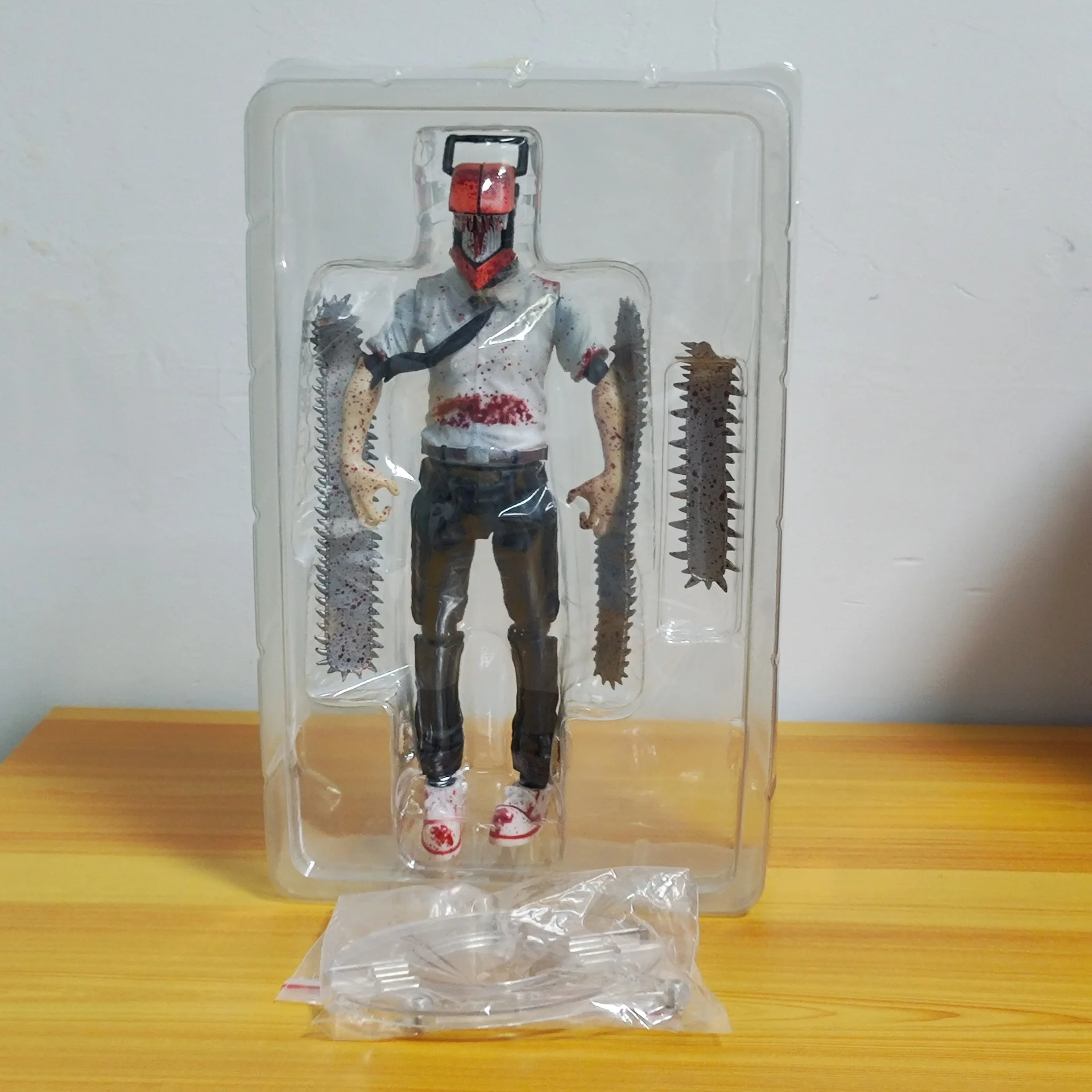 25ซมเลื่อยโซ่รูปผู้ชายอะนิเมะ denji พลังแอคชั่น pochita เครื่องประดับต่อสู้โมเดลตุ๊กตาของเล่นพีวีซีบรรจุกล่อง