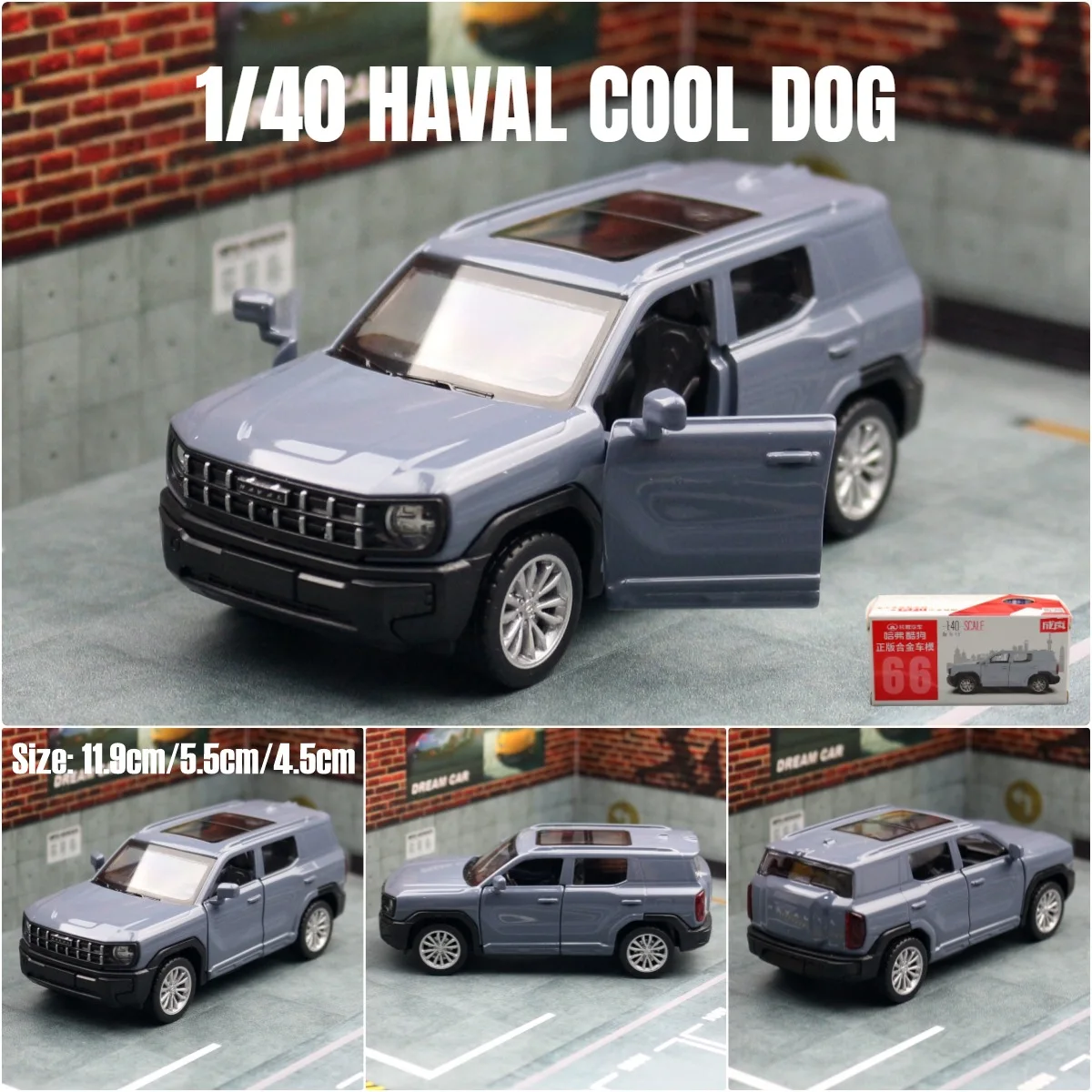 1:40 Haval Cool Dog Suv Grote Muur Motor Legering Auto Diecasts & Speelgoedvoertuigen Auto Model Miniatuur Schaal Model Auto Speelgoed Voor Kinderen