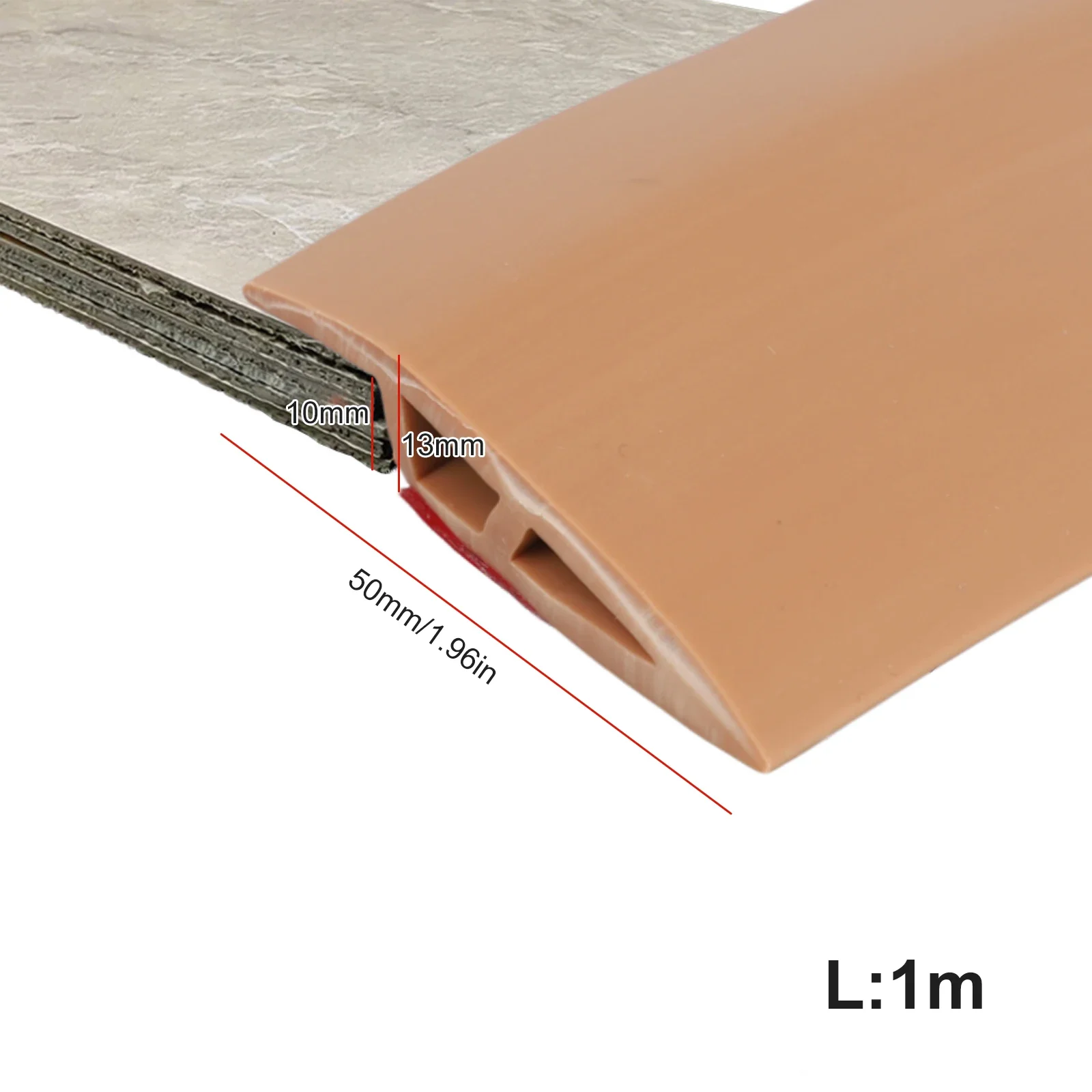 

High Quality Strip Floor Transition Strip Aesthetic Appearance Daily Wear PVC Resilient Transition Solution Home
